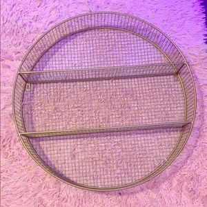 cute gold decorative shelf